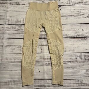 Nova‎ Sport Leggings Pants Beige Tan Athletic Workout Women's Size Small
